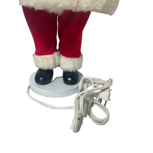 Vintage Rennoc Animated Motion Santa Claus Display Light Up Moving Candle 24”T - Picture 4 of 12